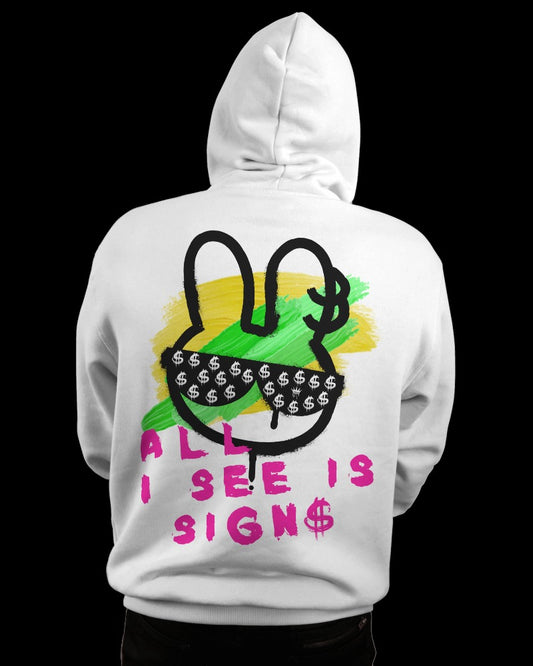 Bad Etiquette London | All I See Is Sign$ | Hoodie - BAD ETIQUETTE LONDON