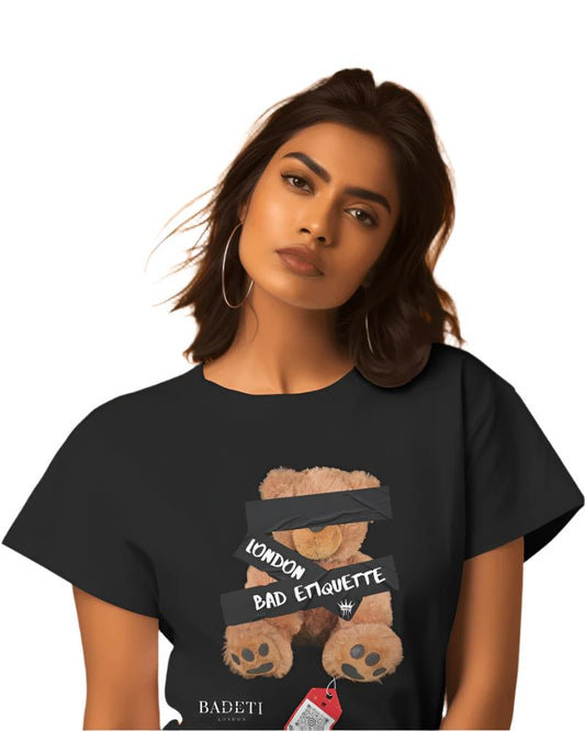 Women's Tee

Women's T-shirt

No Face Bear T-Shirt

No Face Bear

Iconic Bear

BADETI NO FACE BEAR

Bad Etiquette London Women's T-shirts

Bad Etiquette London Streetwear

Bad Etiquette London Clothing Brand

Bad etiquette London