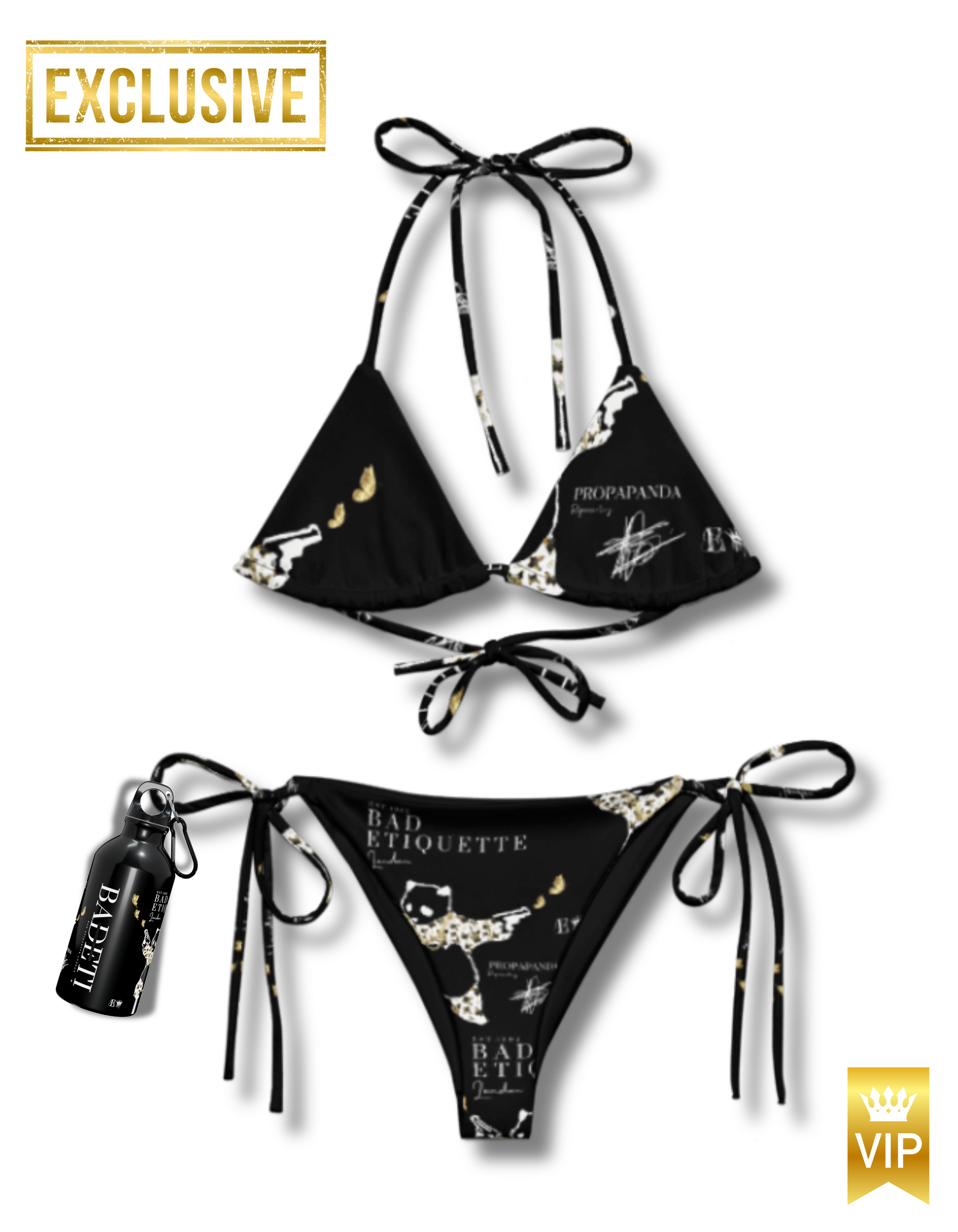 Unique Black panda Bikini set by BADETI LONDON

streetwear X swimwear

Sexy black 2 piece Swim set




