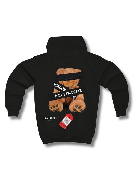 Taped Up Bear

Tagged Bear Hoodie

No Face Bear Kids

No Face Bear

Likkle Hoodie

Kids Hoodie

Criminal Bear KIDS HOODIE

BADETI London Hoodie

Badeti London

Bad Etiquette London Streetwear

Bad etiquette london

Bad Bear Hoodie